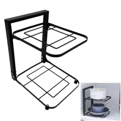 Полка-органайзер кухонный под кастрюли 2яр 26*22*33см