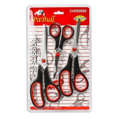 Ножницы канцелярские 3шт/наб 13/20.5см