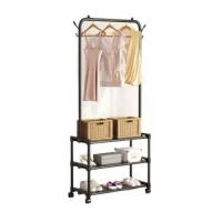 Вешалка-стойка с полками для обуви 56*34.5*162см