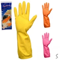 Перчатка хозяйственная латексная 12пар/уп