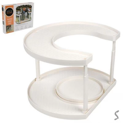 Полка-органайзер вращающаяся 2яр 35*28см