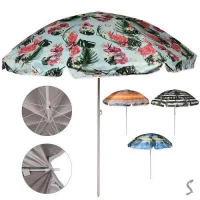 Зонт пляжный d2.2м серебро