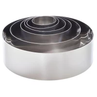 Формы для формирования салатов/гарниров/тортов SS 6шт/наб 13*4см