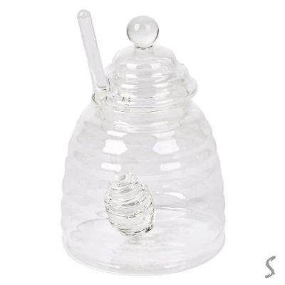 Банка для меда с ложкой 480мл Банка для меда с ложкой 480мл