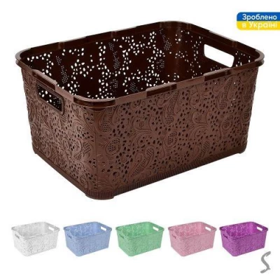 Корзина-плетенка "Ажур" 18л 29.5*40*19см