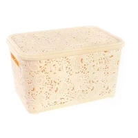 Корзина-плетенка с крышкой