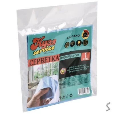 Салфетка из микрофибры для стекла 30*30см