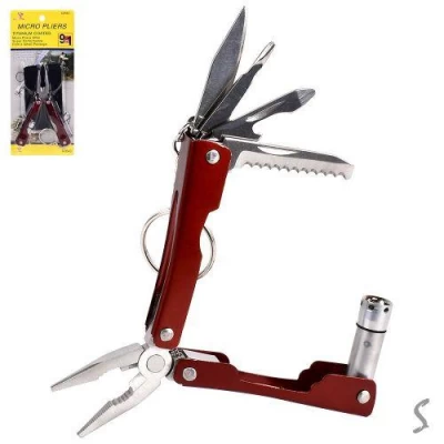 Мультитул с фонариком "9в1"