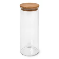 Банка с бамбуковой крышкой 1.1л 8.5*20см