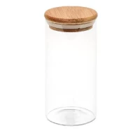 Банка с бамбуковой крышкой 500мл 6.5*16см