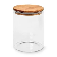 Банка с бамбуковой крышкой 650мл 8.5*12см