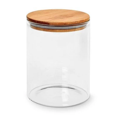 Банка с бамбуковой крышкой 650мл 8.5*12см