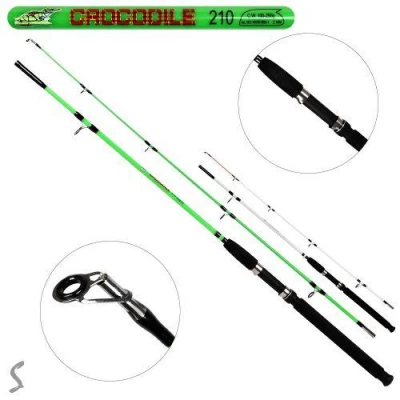 Спиннинг карповый штекерный "Crocodile" 2.1м 100-250г 2к