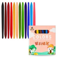 Мелки восковые 12цв