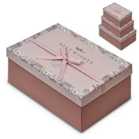 Коробка подарочная "Ornament" 3шт/наб 23*16*10/21*14*8/19*12*7см	