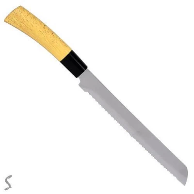 Нож кухонный для хлеба SS "Japan" 33см (лезвие 20.5см)