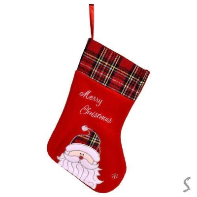 Новогодний носок для подарков 30см Новогодний носок для подарков 30см