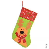 Новогодний носок для подарков 41см