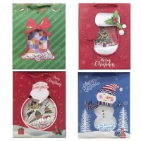 Пакет новогодний бумажный M Пакет новогодний бумажный M