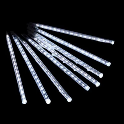 Гирлянда светодиодная наружная "Тающие сосульки" 8шт 50см белая