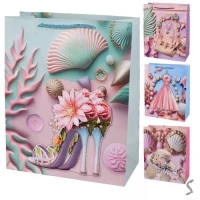 Пакет подарочный бумажный L 