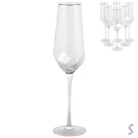 Бокал для шампанского "Crystal" 6шт/наб 300мл	