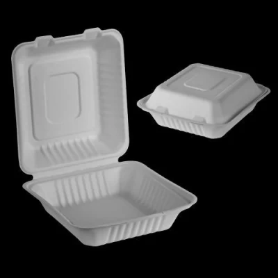 Ланч-бокс одноразовый из сахарного тростника (багассы) Ланч-бокс одноразовый из сахарного тростника (багассы)