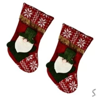 Новогодний носок для подарков 36см
