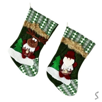 Новогодний носок для подарков 36см Новогодний носок для подарков 36см