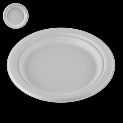 Тарелка одноразовая из сахарного тростника (багассы) Тарелка одноразовая из сахарного тростника (багассы)