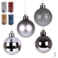Елочные шарики 4см 20шт/наб