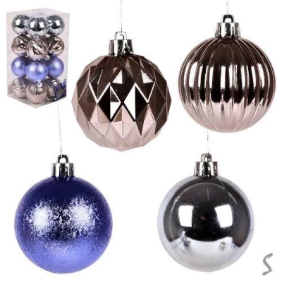 Елочные шарики 6см 16шт/наб