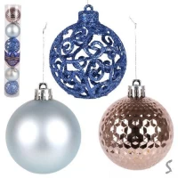 Елочные шарики 6см 6шт/наб