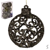 Елочные шарики 6см 6шт/наб