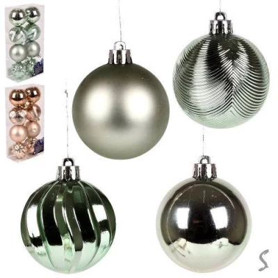 Елочные шарики 6см 8шт/наб