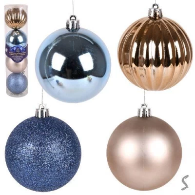 Елочные шарики 8см 4шт/наб