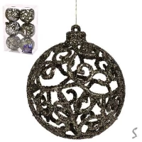 Елочные шарики 8см 6шт/наб