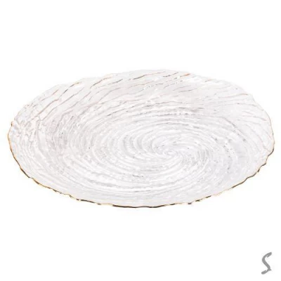 Блюдо стекло "Antique Rose" 20см