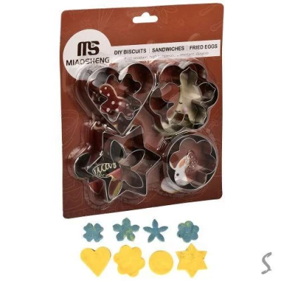 Формочки фигурные для печенья MS "Floral" 8шт/наб 16.5*24см Формочки фигурные для печенья MS "Floral" 8шт/наб 16.5*24см