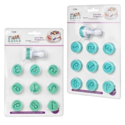 Штамп-форма для печенья "Numbers" 10пр/наб 2.5см Штамп-форма для печенья "Numbers" 10пр/наб 2.5см