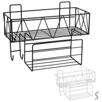 Полка с держателем настенная S 2кр 30*12.5*23см