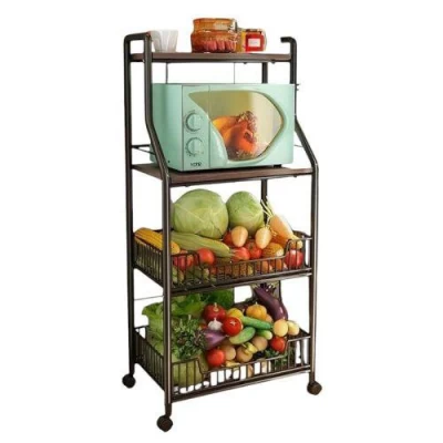 Полка-стеллаж на колесах M 56*35*125см Полка-стеллаж на колесах M 56*35*125см