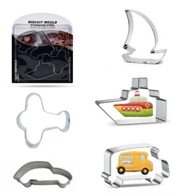 Формочки фигурные для печенья "Wehicle" 5шт/наб 20*17см Формочки фигурные для печенья "Wehicle" 5шт/наб 20*17см