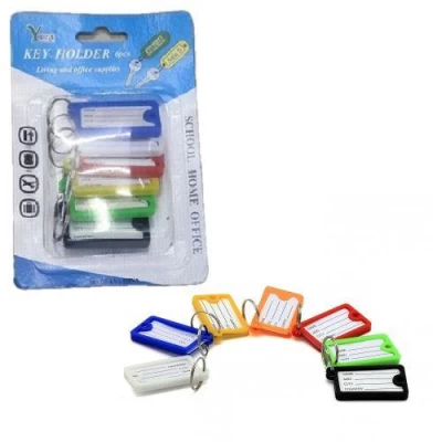 Брелок-идентификатор для ключей 6шт/уп 10*15см