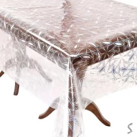 Клеенка жидкое стекло с голографич.рисунком Laser 1.37*20м