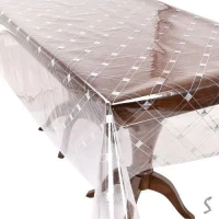 Клеенка жидкое стекло с голографич.рисунком Laser 1.37*20м