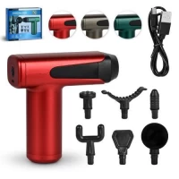 Массажер-пистолет для тела портативный 6нас. Type-C 30W 23*20*6см