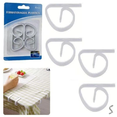 Зажим для скатерти 4шт/уп 8*7*1.5см Зажим для скатерти 4шт/уп 8*7*1.5см