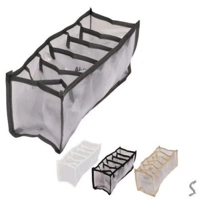 Коробка-органайзер для хранения белья 6отд 32*32*12см