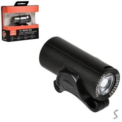 Фонарик аккумуляторный Type-C,4реж. для велосипеда 6.5*4.5см